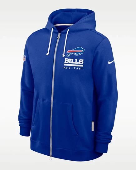 Мужская худи Nike Buffalo Bills Utility, королевский синий