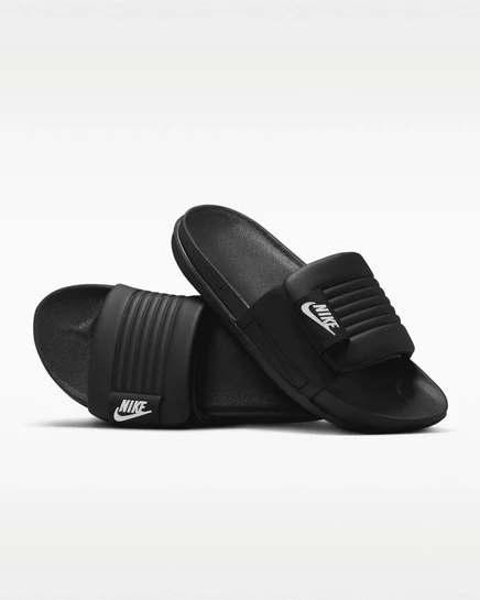 Женские шлепанцы Nike Offcourt Adjust, черно-белые