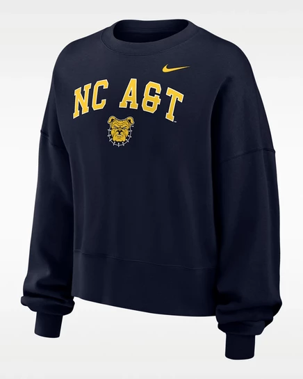 Женский свитшот Nike North Carolina A&T, темно-синий