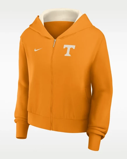 Женская худи Nike Tennessee Mantra на молнии, оранжевая