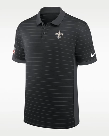 Мужское поло Nike New Orleans Saints, черно-антрацитовое