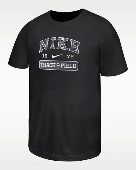 Мальчиковая футболка Nike Track & Field, черная