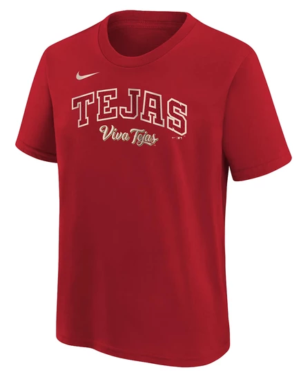 Детская футболка Nike Texas Rangers City Connect, красная