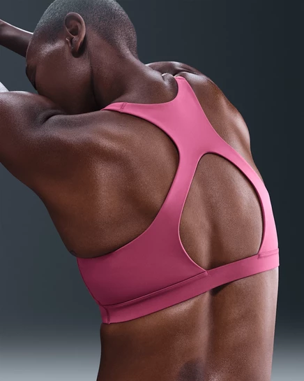 Женский топ Nike Universa средней поддержки, бордовый