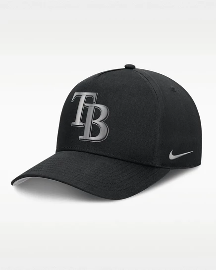Мужская кепка-тракер Nike Tampa Bay Rays Rise Dri-FIT, черная