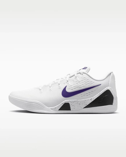 Детские баскетбольные кроссовки Nike Kobe IX, бело-фиолетовые