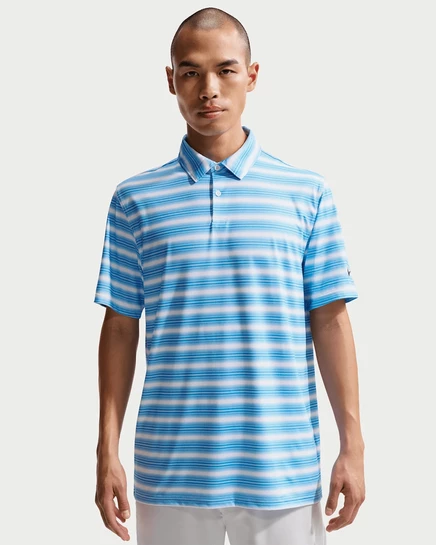 Мужское поло Nike Velocity Dri-FIT, университетский синий/белый/черный
