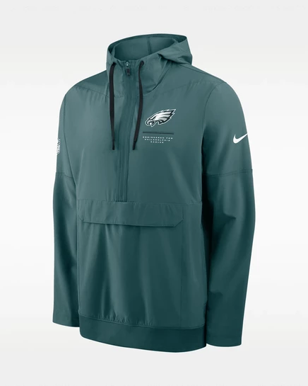 Мужская куртка-анорак Nike Eagles Sideline, бирюзовая
