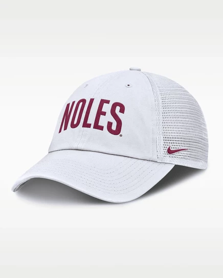 Мужская тракер-кепка Nike Florida State Primetime Campus Club, белая
