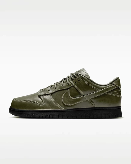 Кроссовки Nike Dunk Low Retro Premium, оливково‑черные