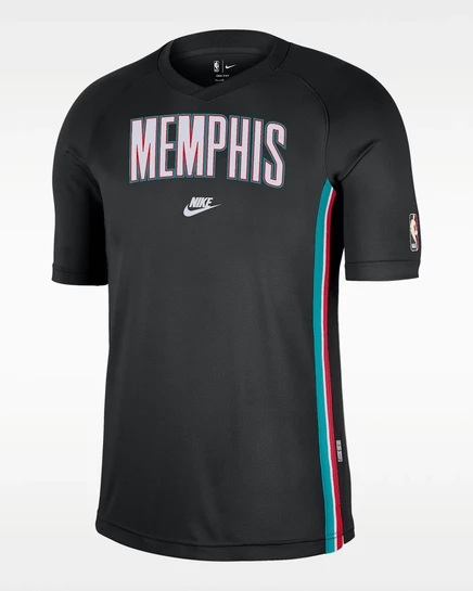 Мужская футболка Nike Memphis Grizzlies Dri-FIT, черная/белая