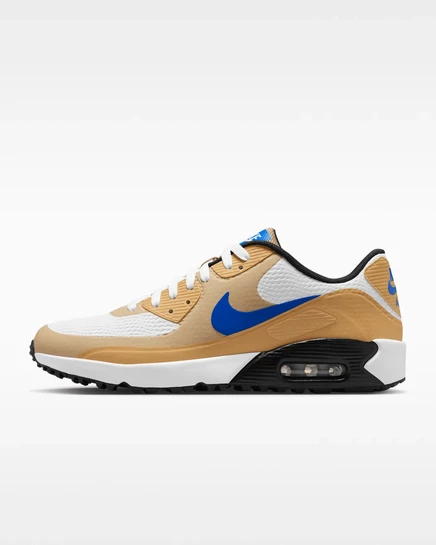 Унисекс кроссовки Nike Air Max 90 G, белые/песочные/синие