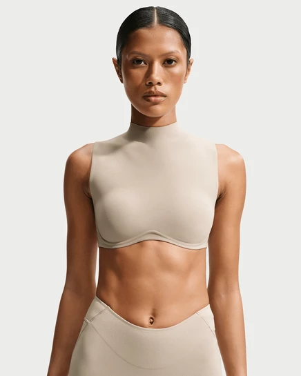 Женский топ-бюстгальтер NikeSKIMS Studio Stretch, льняной