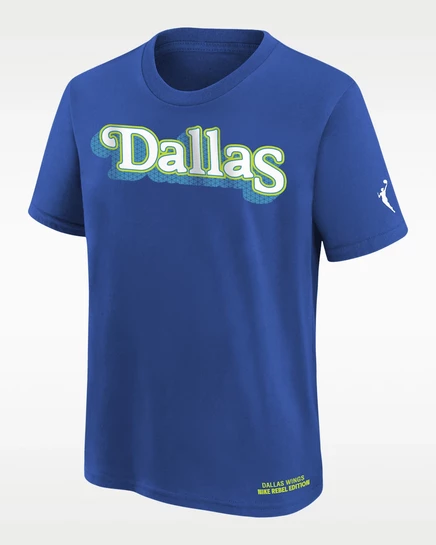 Футболка для мальчиков Nike Dallas Wings Rebel, синяя