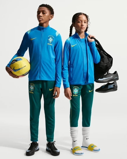 Детский костюм Nike Brazil Academy Pro, голубой