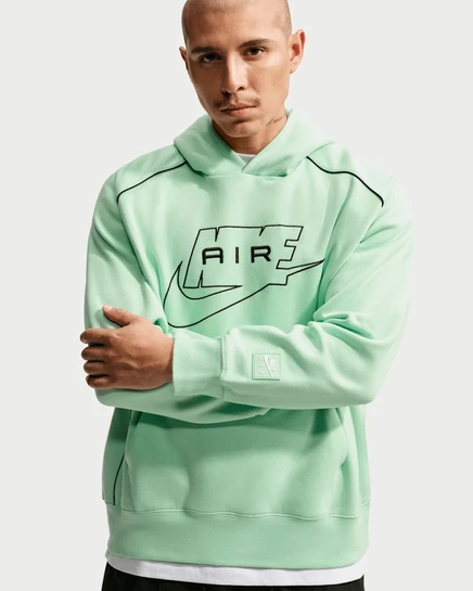 Мужское худи Nike Air, огуречно-зеленое/черное