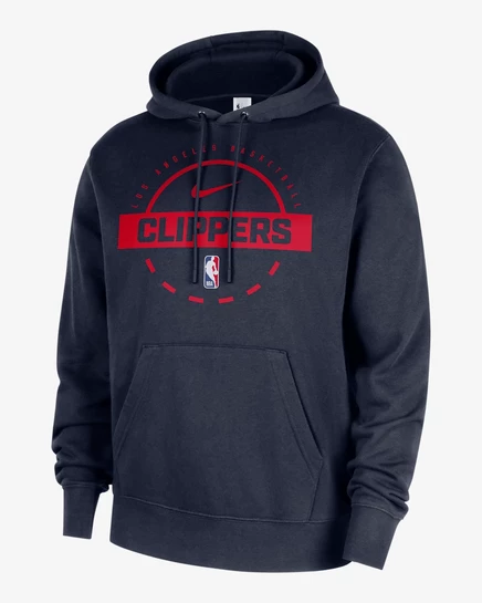 Мужское худи Nike LA Clippers Club, темно-синее/красное