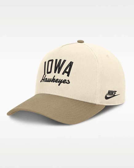 Унисекс кепка Nike Iowa Legacy Rise, натуральный/бежевый