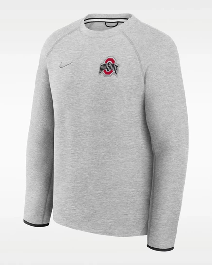 Мужской свитшот Nike Tech Fleece Ohio State, серый