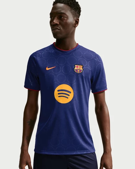 Мужская футбольная футболка Nike FC Barcelona, синяя