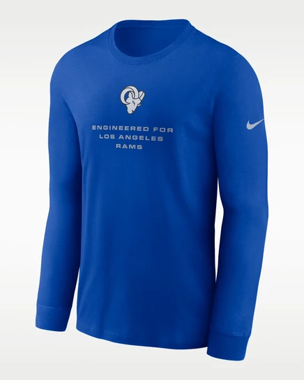 Мужская футболка nike los angeles rams, королевский синий