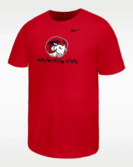 Детская футболка Nike Winston‑Salem State, красная