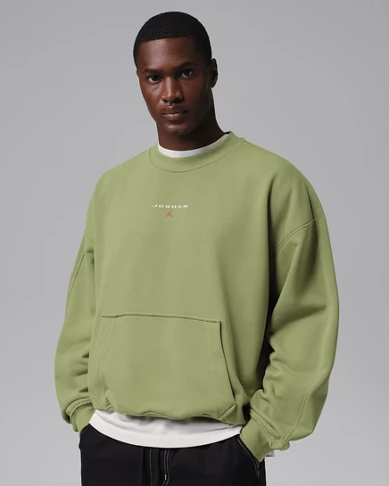 Мужской свитшот Jordan Flight Fleece, оливковый