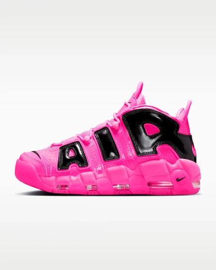 Женские кроссовки Nike Air More Uptempo, розово-черные