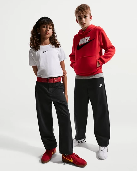 Унисекс брюки Nike Sportswear Club Woven Everyday, черно-белые
