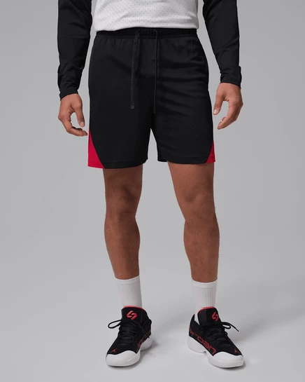 Мужские баскетбольные шорты Jordan Sport Dri-FIT, черно-красно-белые