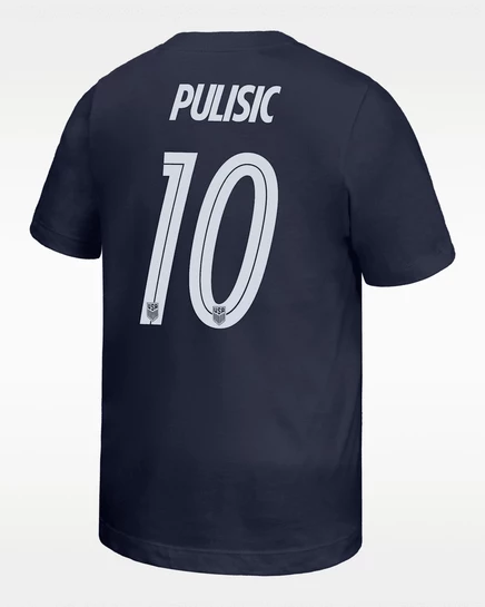 Детская футболка Nike Pulisic Team USA, темно-синяя