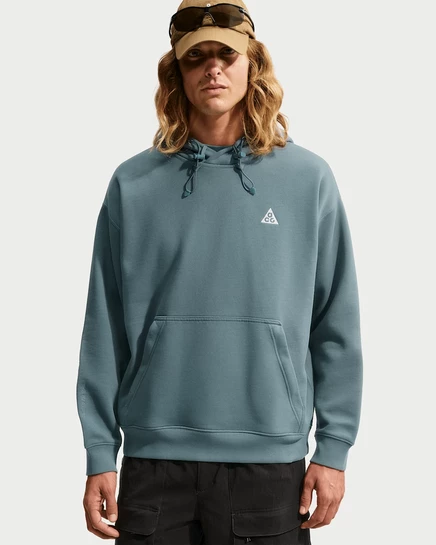 Мужское худи Nike ACG Tuff Fleece, серо-сине-белое