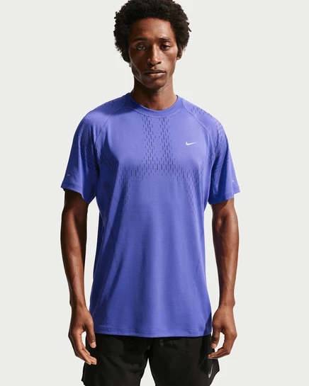 Мужская беговая футболка Nike Stride Plus Dri-FIT ADV, лазурно-синяя