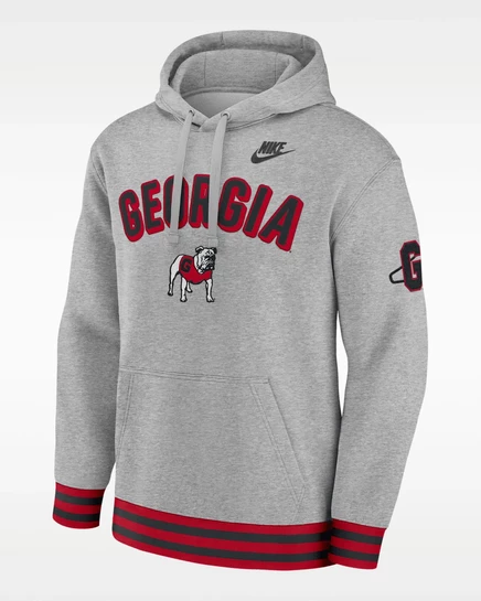 Мужское худи Nike Georgia Legacy Retro, темно-серый меланж