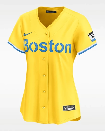 Женское джерси Nike David Ortiz City Connect Dri-FIT, желтое