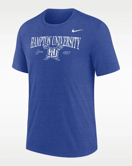 Мужская футболка Nike College Hampton University трибленд, голубая