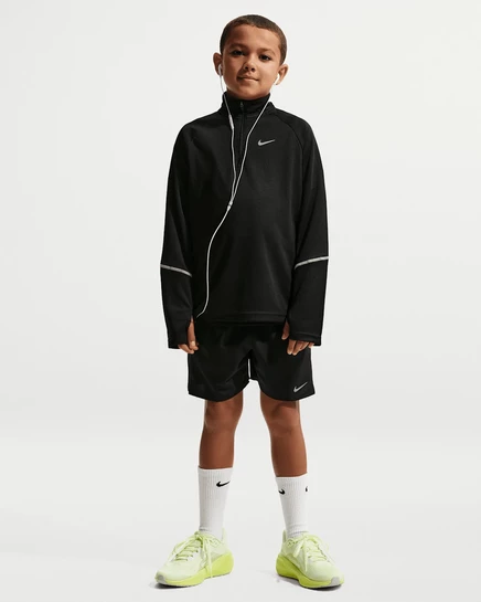 Детский комплект Nike Dri-FIT Miler топ и шорты, черный