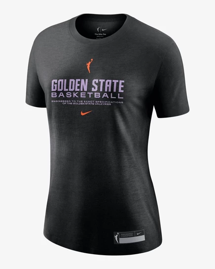 Унисекс футболка Nike Golden State Valkyries Practice, черная