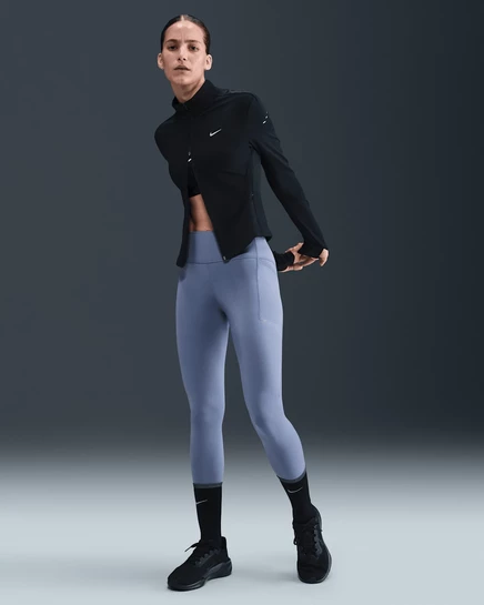 Женские леггинсы Nike Swift высокой талии 7/8, индиго
