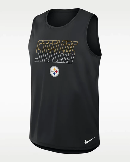 Мужская майка Nike Pittsburgh Steelers Dri-FIT, черная