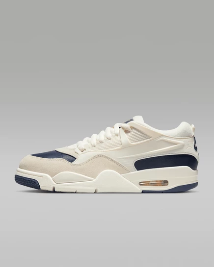 Унисекс кроссовки Jordan AJ4 RM, слоновая/тёмно-синяя