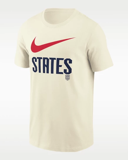 Мужская футболка Nike USA Soccer, кремовая