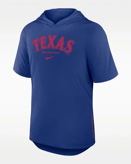 Мужская футболка с капюшоном Nike Texas Rangers, синяя
