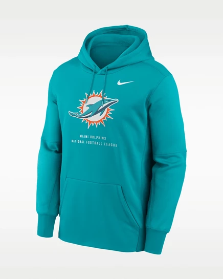 Мужское худи Nike Miami Dolphins Therma, зеленое