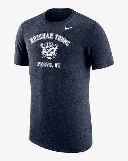 Мужская футболка Nike BYU, темно-синяя
