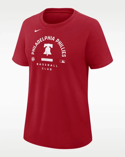 Женская футболка Nike Phillies Dri-FIT, красная