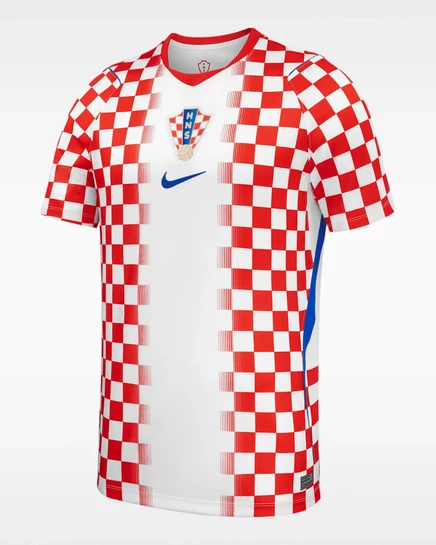 Мужская футболка Nike Croatia 2026 Dri-FIT, бело-красная