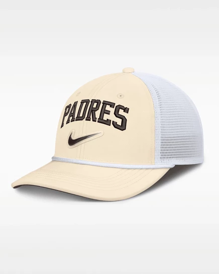 Мужская кепка Nike Padres Rise, бежево-белая