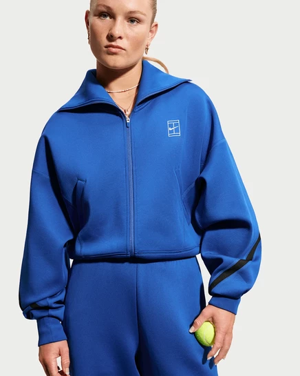 Женская теннисная куртка Nike Advantage, синяя/белая