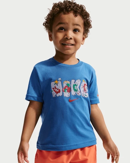Детская футболка Nike Toddler Boxy Multi-Sport, голубая